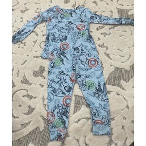 Marvel Avengers Boys Pajama Set Size 4 Long Sleeve Hulk Iron Man NWT